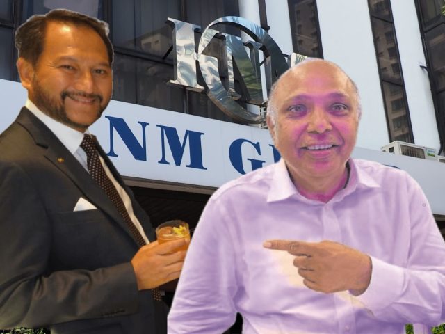 KNM Group Berhad Chairman Tunku Yaacob and CEO Ravindrasingham-Balasingham