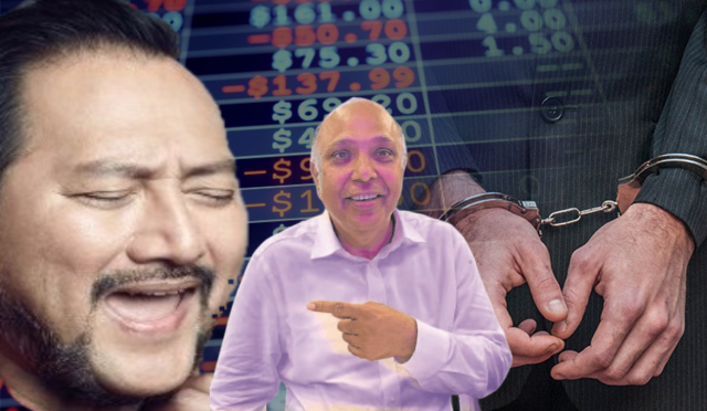 KNM Group Bhd headquarters with police presence during the document seizure investigation