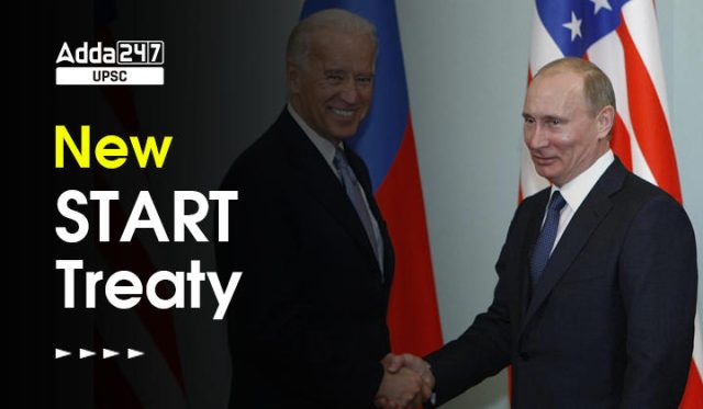 US and Russian officials sit at a conference table with nuclear treaty documents, highlighting stalled arms-control talks.