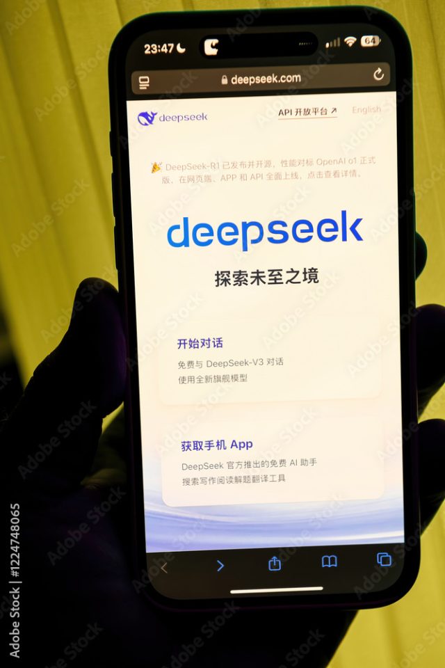 Deepseek R1 App Interface Screenshot