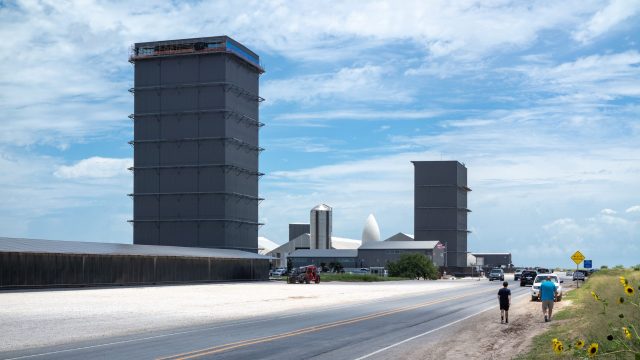 SpaceX catches Starship booster with launch tower arms in fifth test flight SpaceX Starship rocket booster caught by the arms of the launch tower at the Starbase facility in Texas during a test flight.