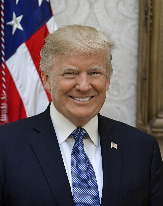 Donald Trump takes the oath of office inside the U.S. Capitol rotunda during his second inauguration ceremony.