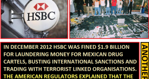 HSBC Paid $1.9B in 2012 Mexican Cartel Laundering Deal HSBC signage outside a branch as a reminder of the 2012 $1.9B cartel laundering penalty.
