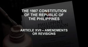 Philippines Senate Targets Charter Change Again Philippines Senate 1987 Constitution Amendment