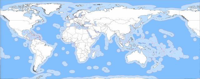 Map showing 169 nations party to the UNCLOS treaty, highlighting global maritime cooperation