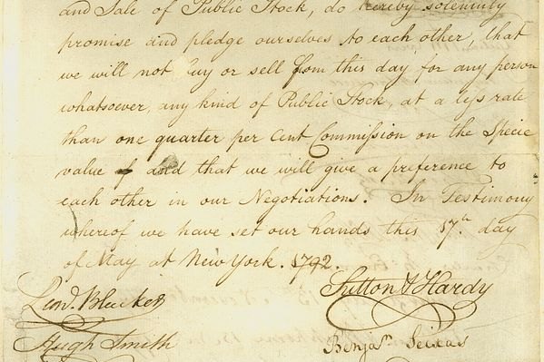 Buttonwood Agreement: The Tree That Grew Wall Street