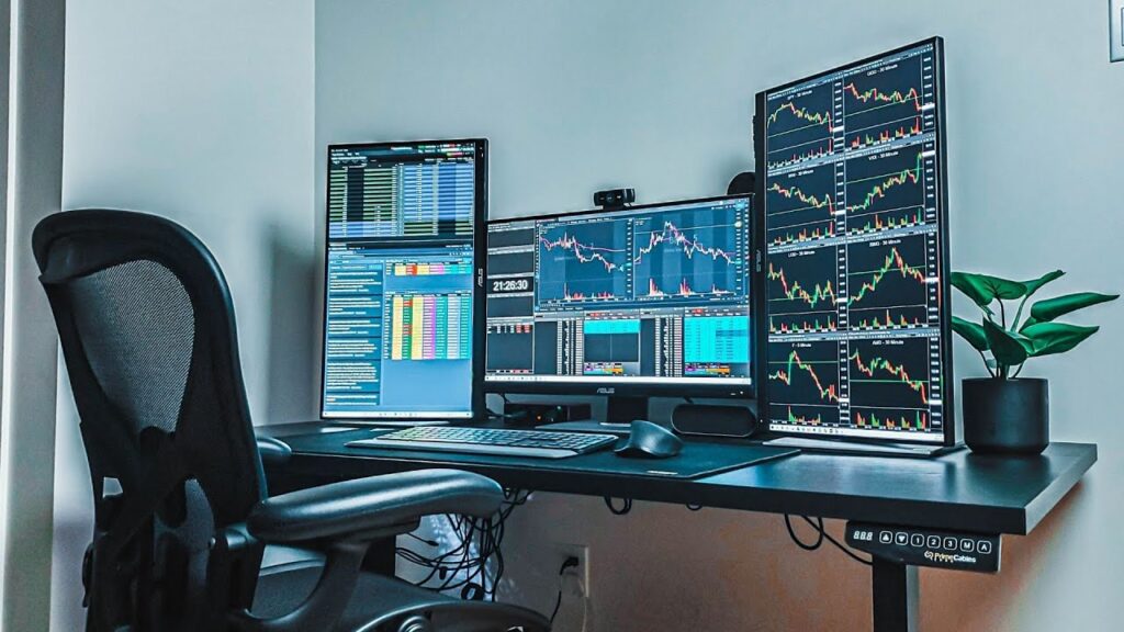 Trading Screen On A Computer