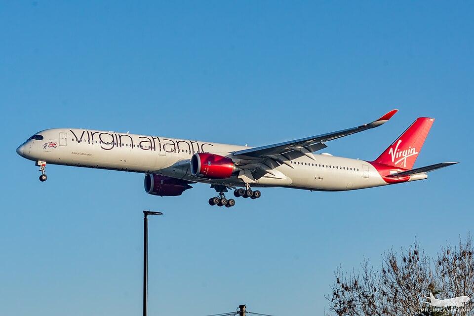 Virgin Atlantic Airbus A350 At London Heathrow