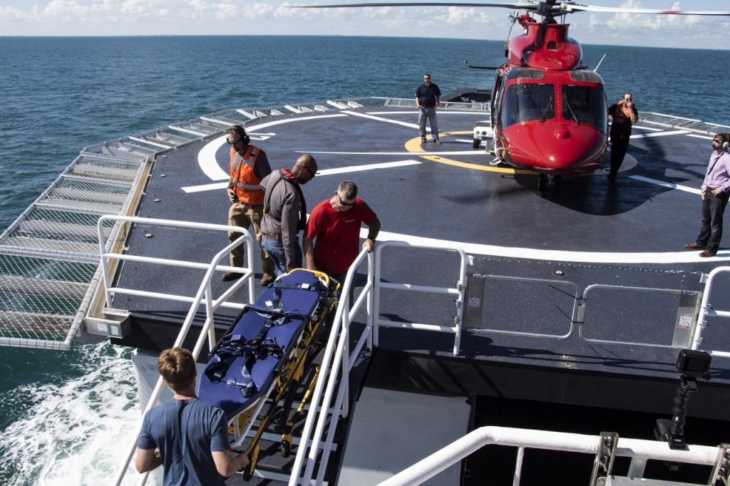 Helicopter Airlifting Patients
